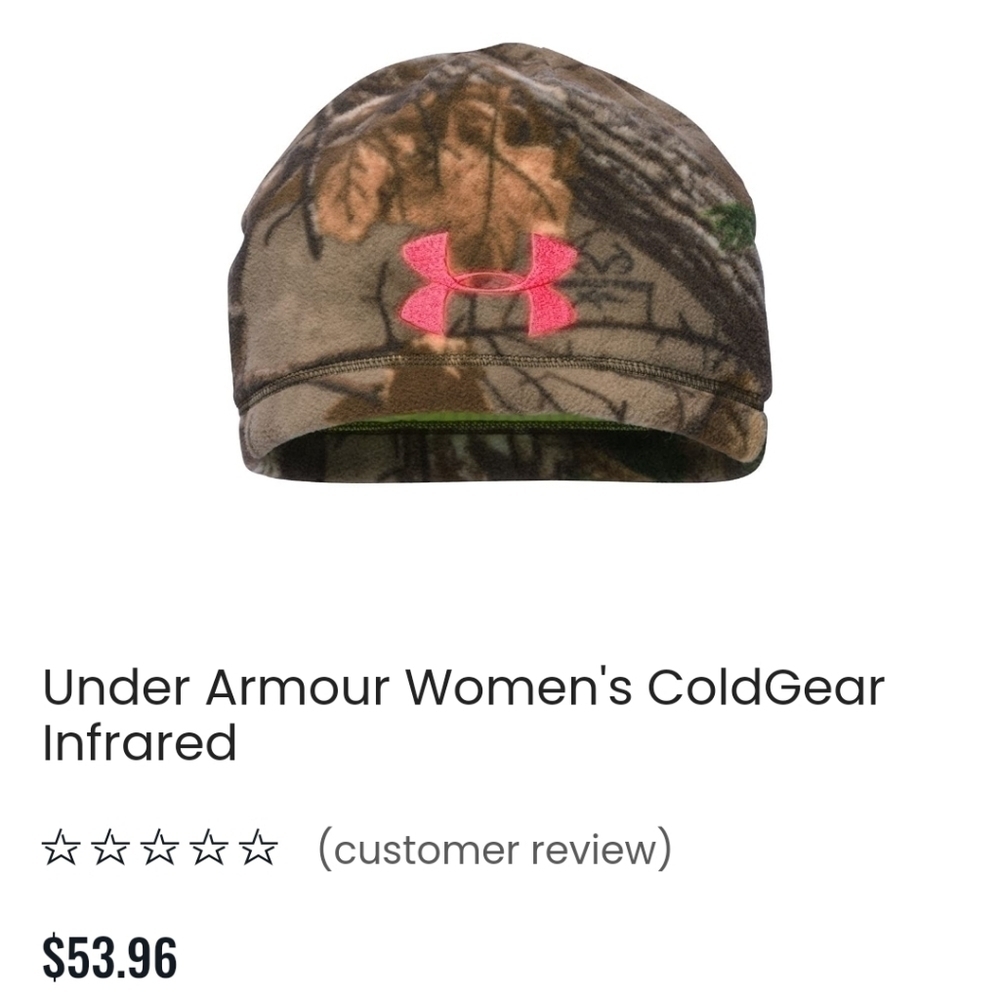 SOLD out Women's under armor camo beanie
